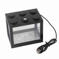 Mini USB LED Aquarium Fish Bowl Plastic Tank with White Light H616094
