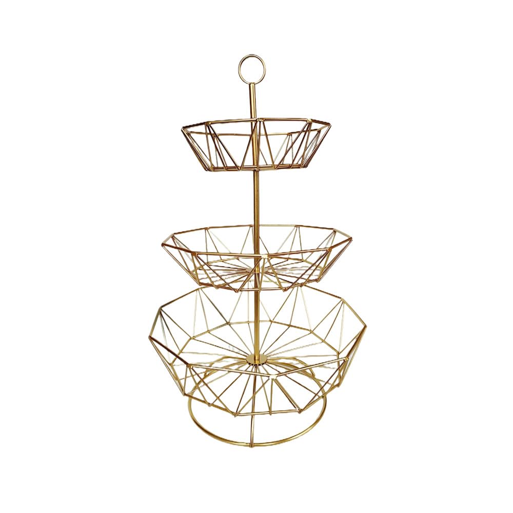 3 Tier Metal Wire Fruit Basket Stand T79101