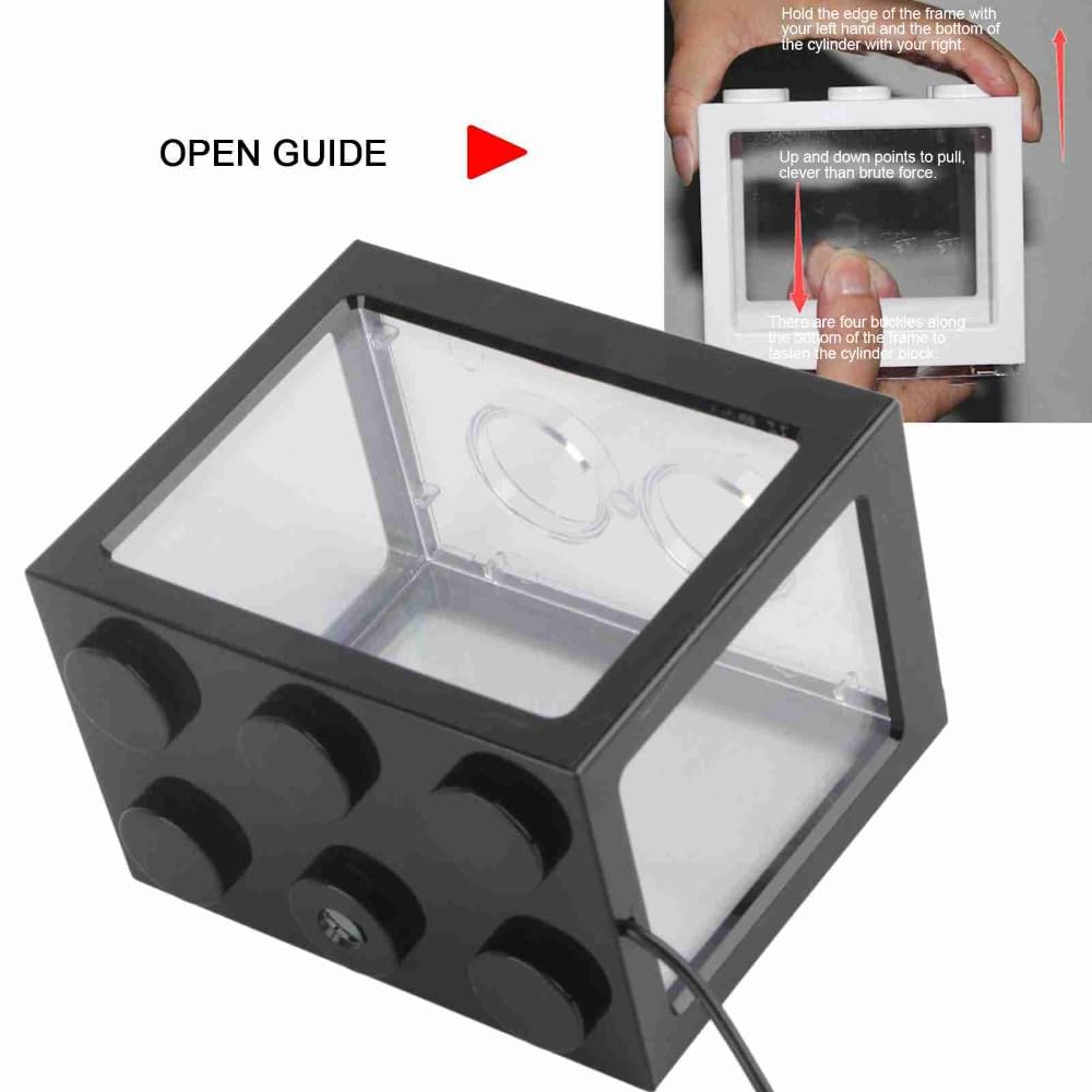 Mini USB LED Aquarium Fish Bowl Plastic Tank with White Light H616094