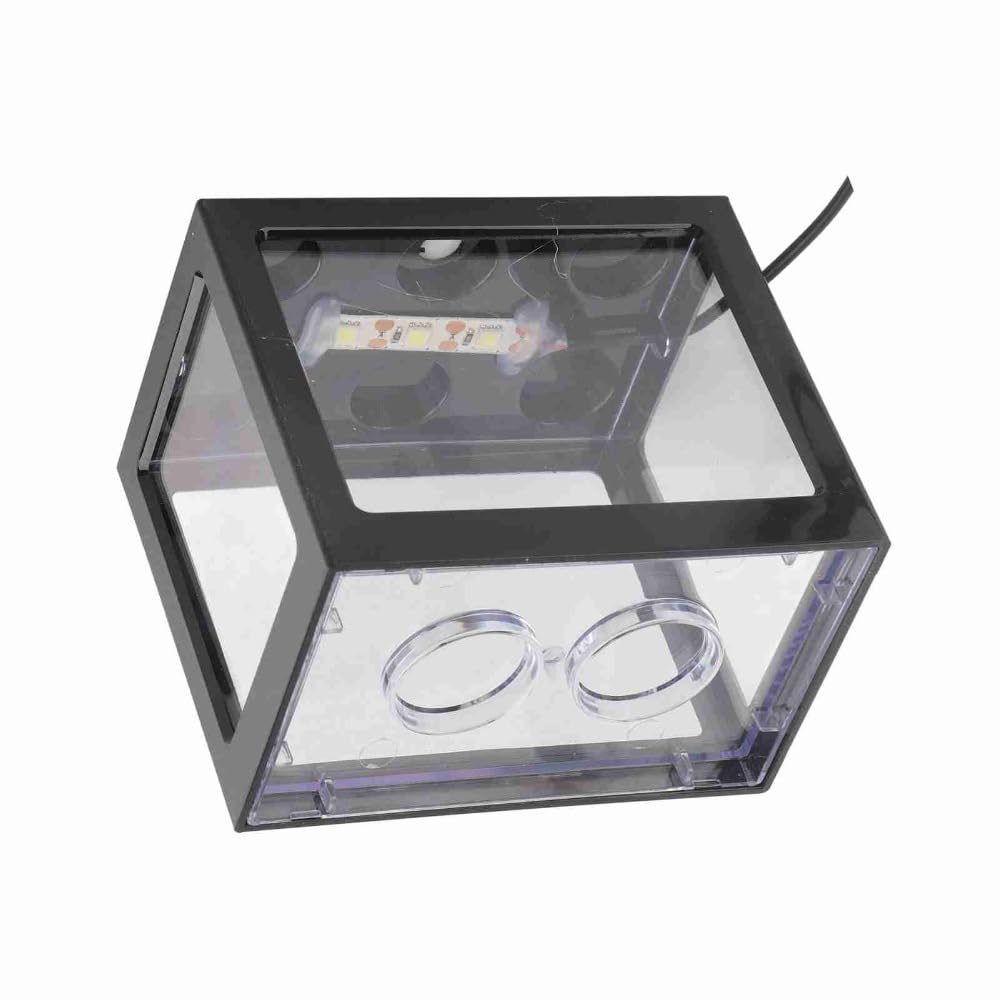 Mini USB LED Aquarium Fish Bowl Plastic Tank with White Light H616094
