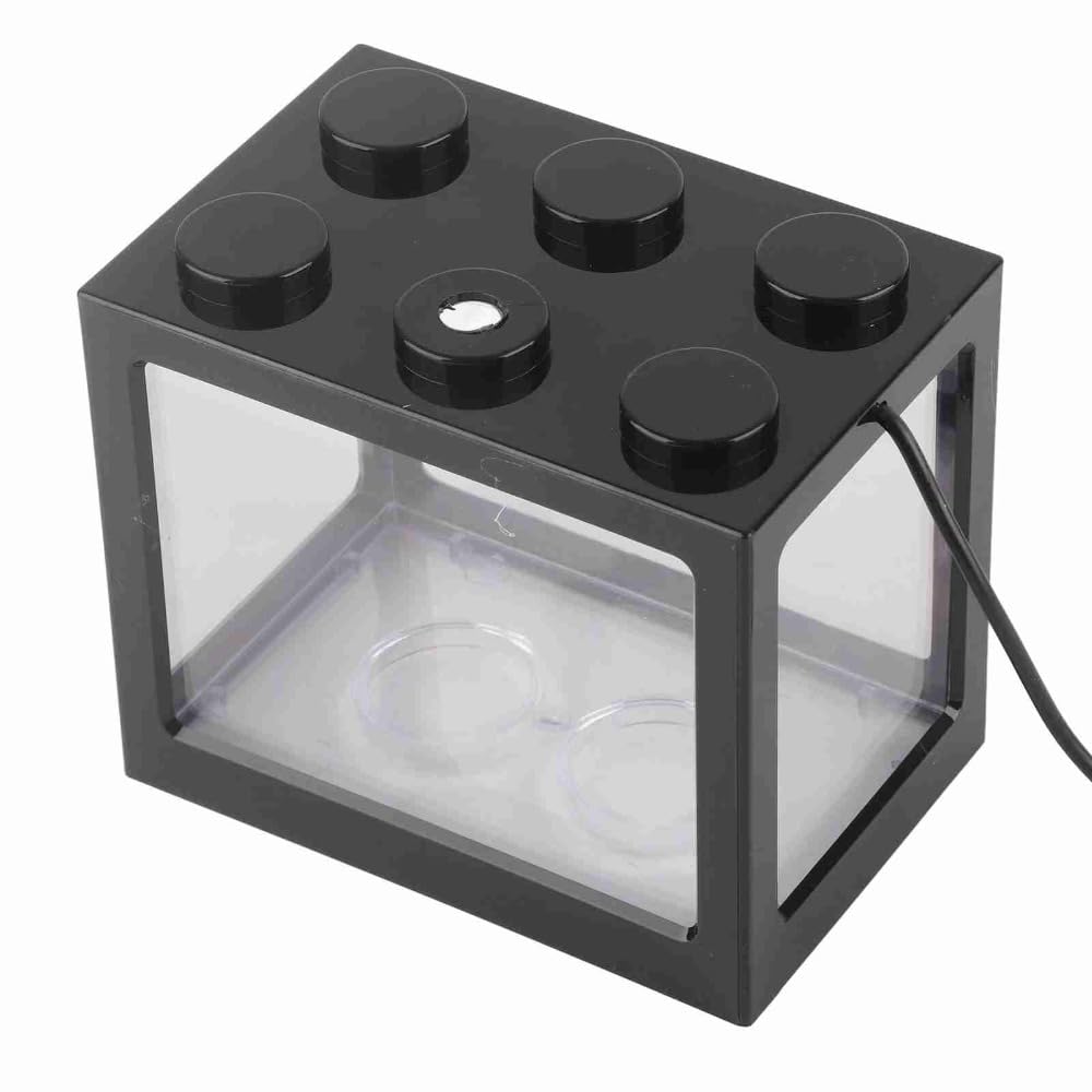 Mini USB LED Aquarium Fish Bowl Plastic Tank with White Light H616094