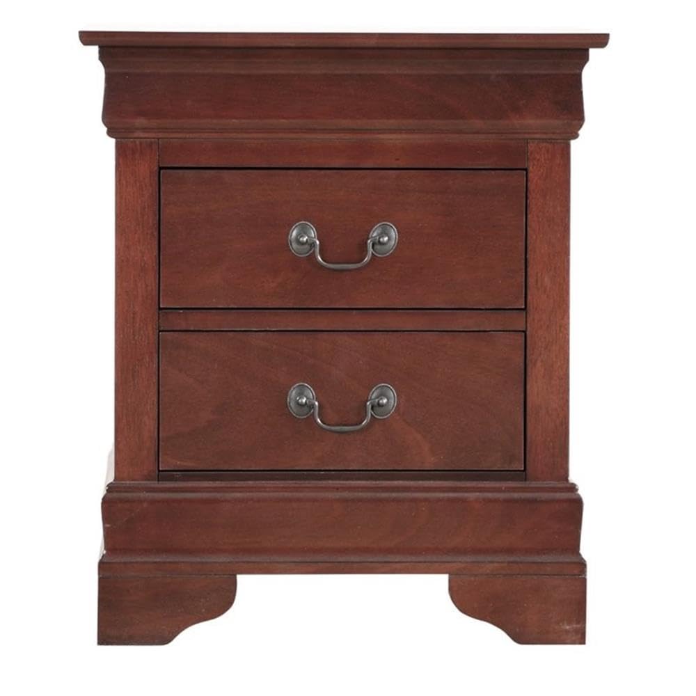 2 Drawer Wood Nightstand U7103