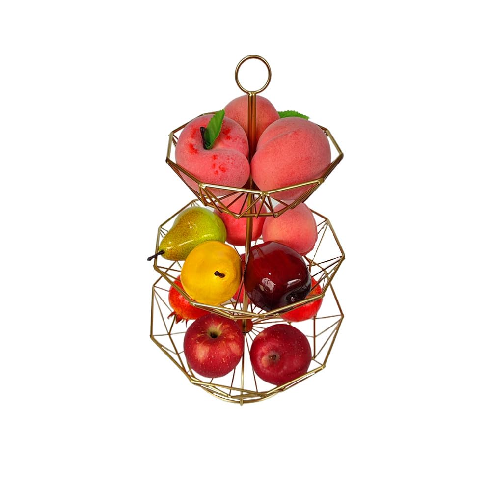 3 Tier Metal Wire Fruit Basket Stand T79101