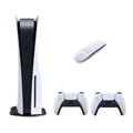 PS5 Disc Edition Gaming Console System Bundle with Extra Dualsense Controller and Media Remote D976644