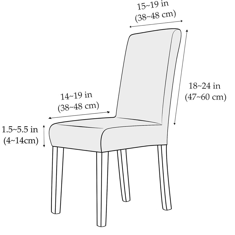 Black 2PCS Waterproof PU Leather Dining Chair Covers Y845479