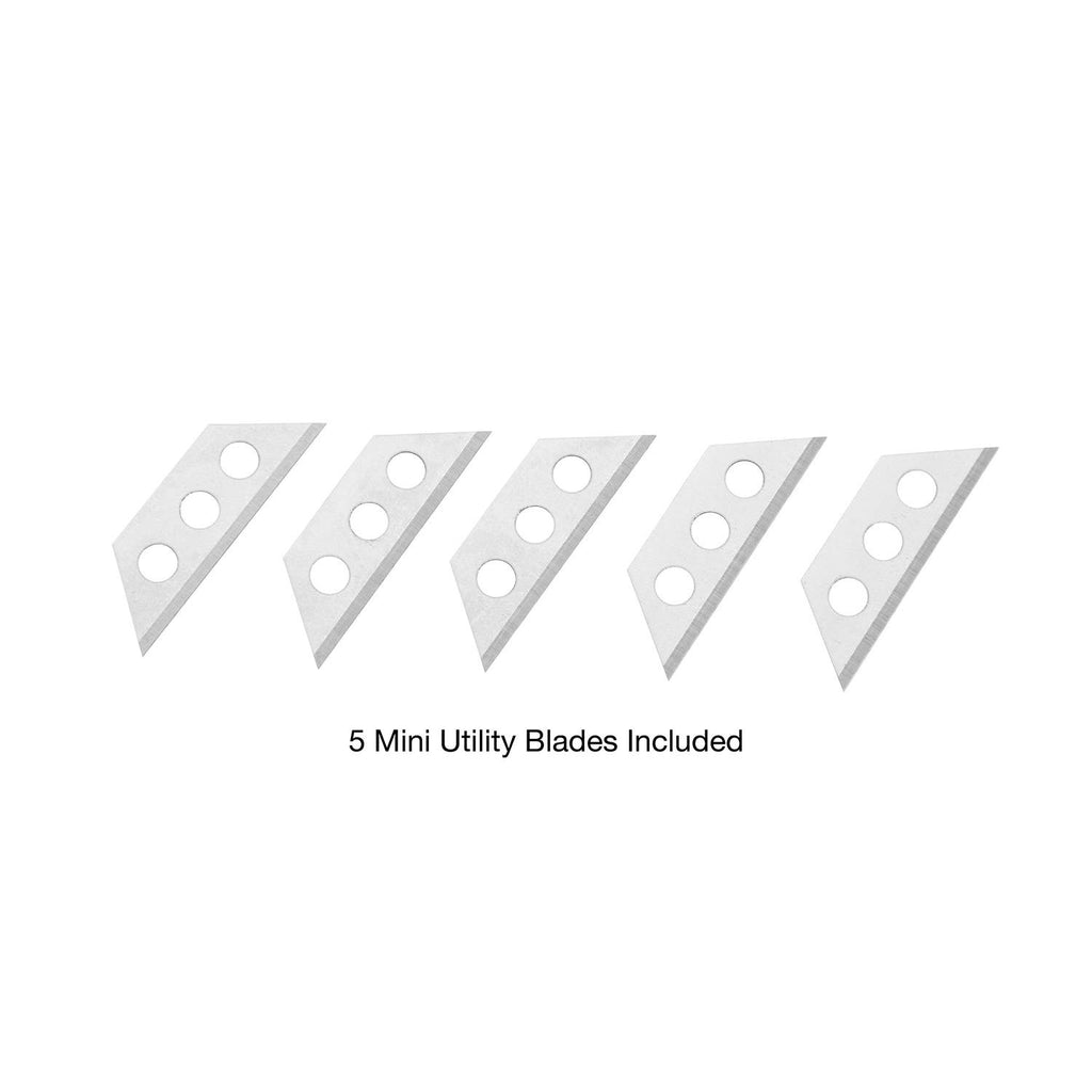 5 Pc Mini Utility Knife Blades 1095 Steel A5922