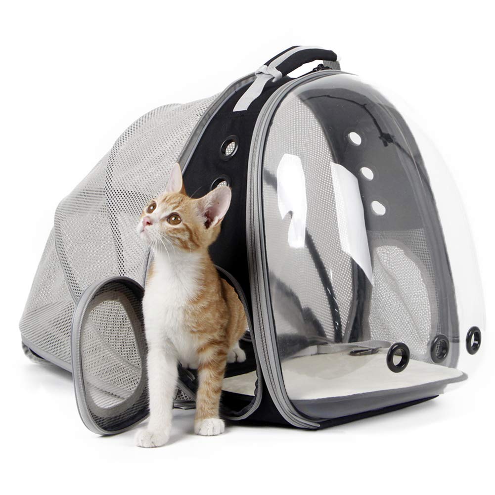 Expandable Cat Backpack Carrier with Bubble Window H2410