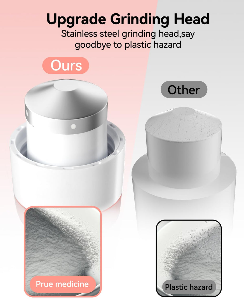 Pink 3-in-1 Pill Crusher Z32245