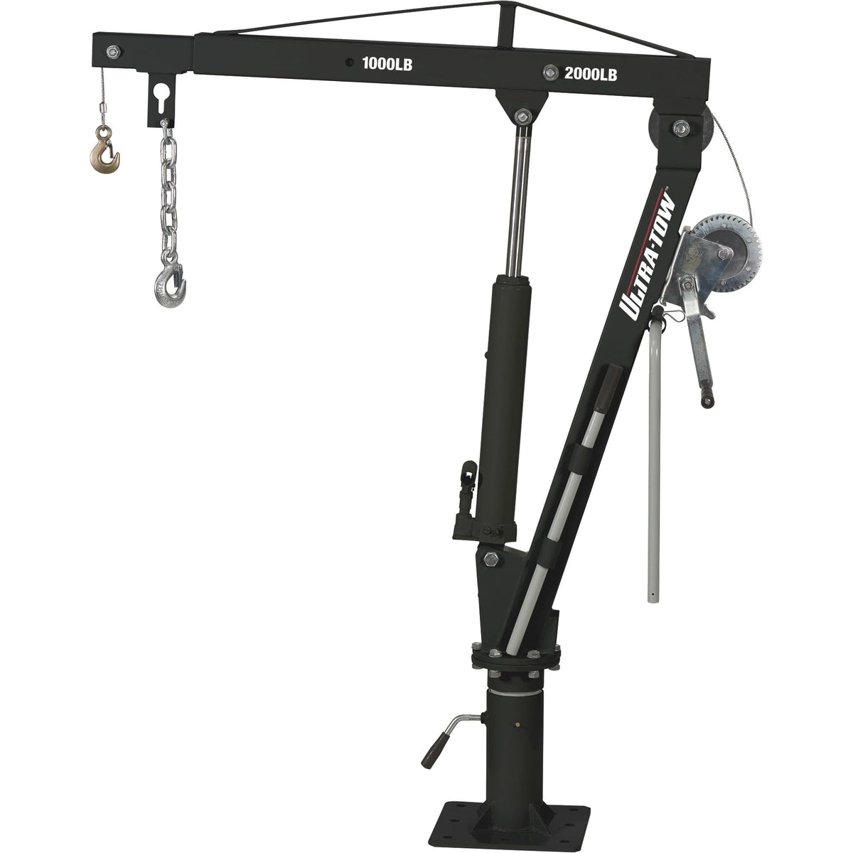 Hydraulic Pickup Truck Crane with Hand Winch 2000-Lb. Capacity U45220
