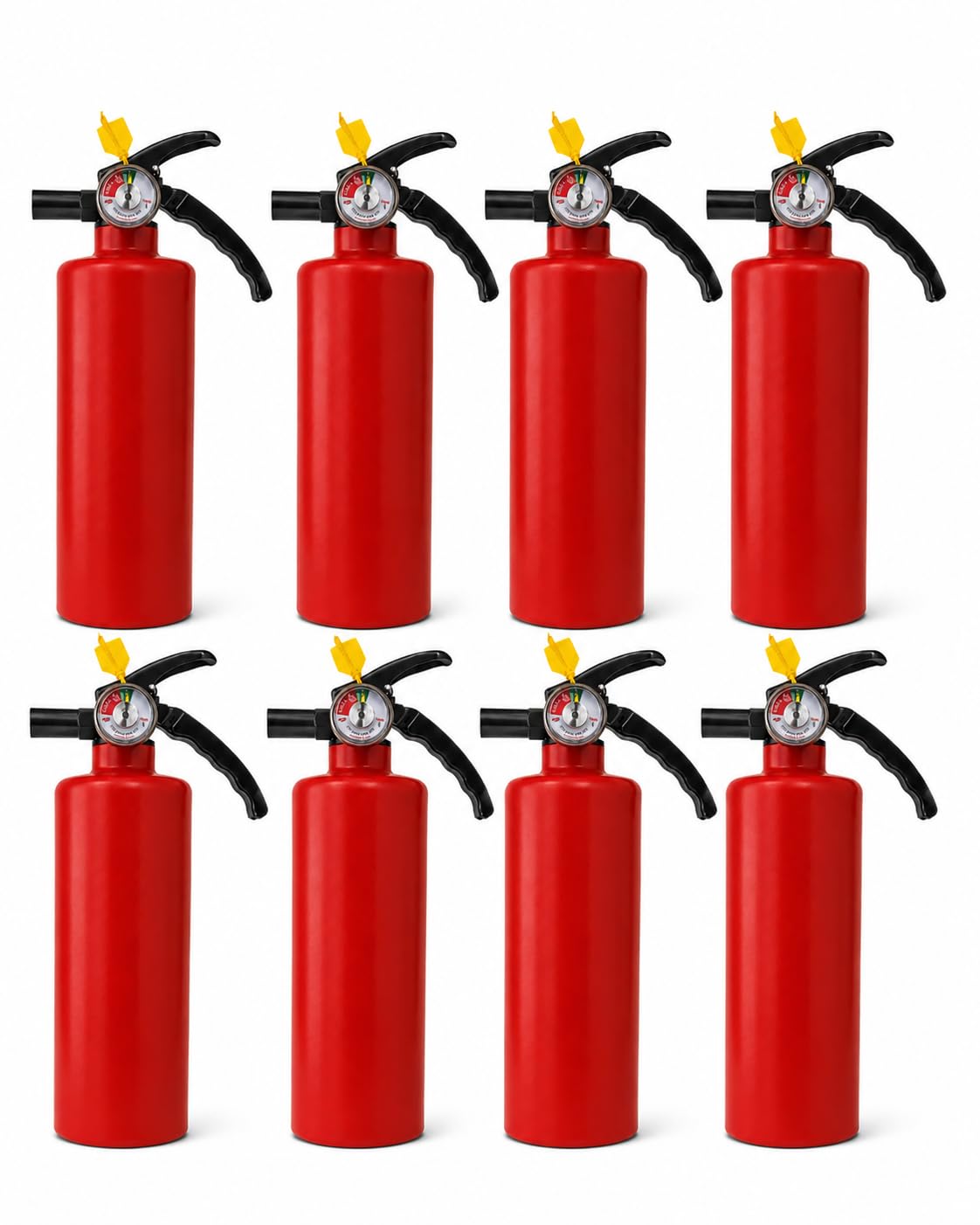 2.5 lb Rechargeable Dry Chemical Fire Extinguisher 8 Pack P124