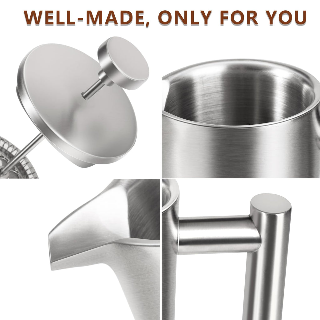 34 OZ Stainless Steel French Press Y1964