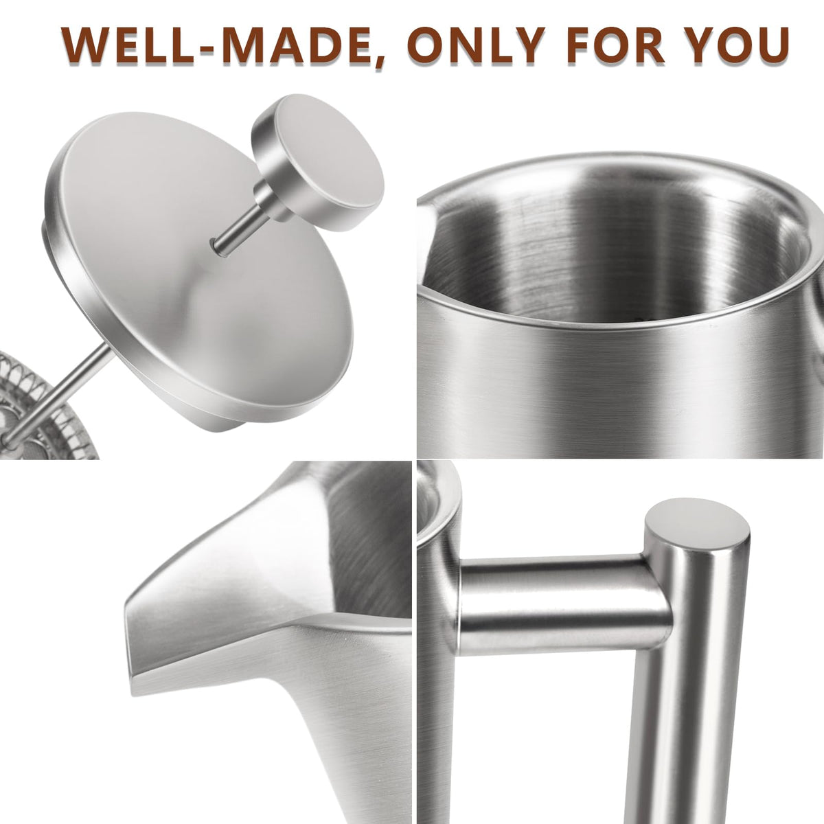 34 OZ Stainless Steel French Press Y1964