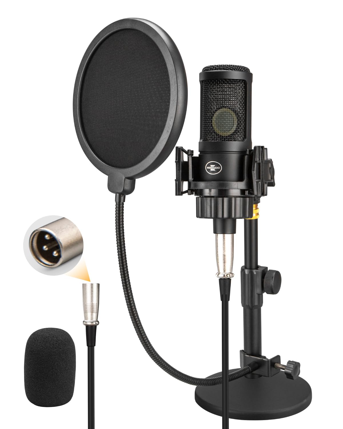 XLR Condenser Microphone with 26mm Large Diaphragm V8942