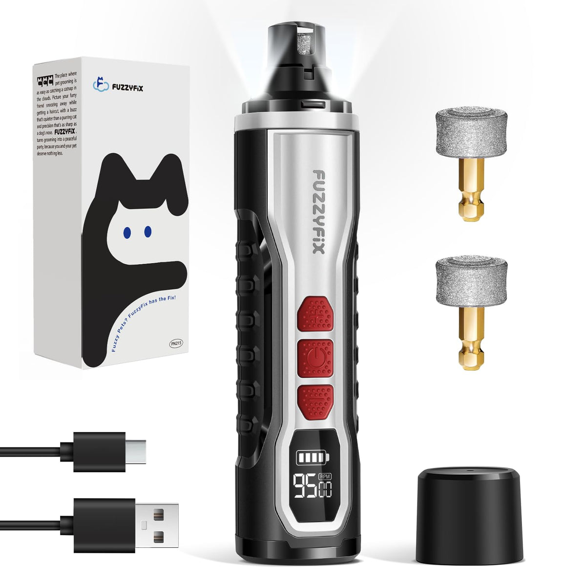 Electric Dog Nail Grinder with LED Light E112