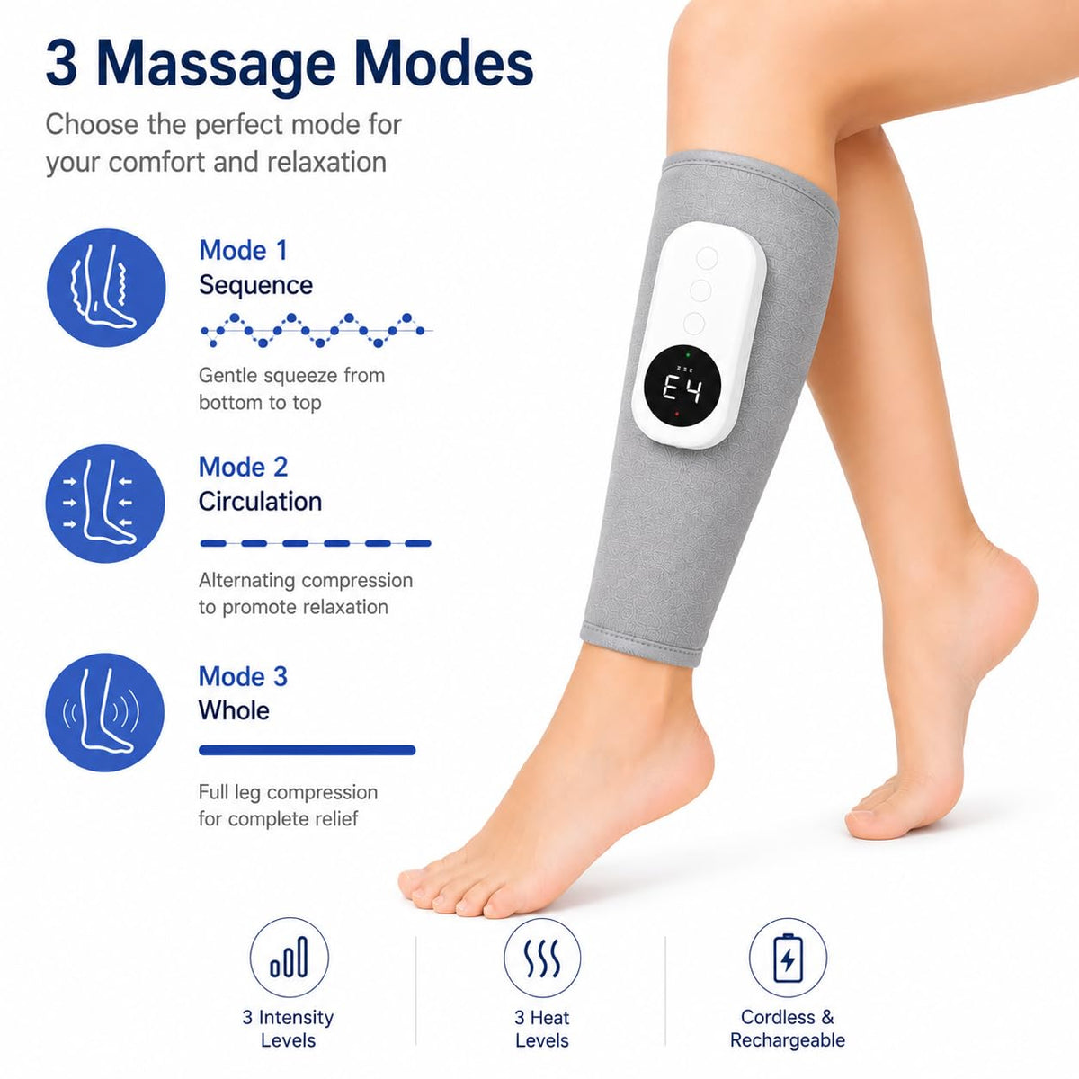 Cordless Air Massage Kneading Leg Massager I8107