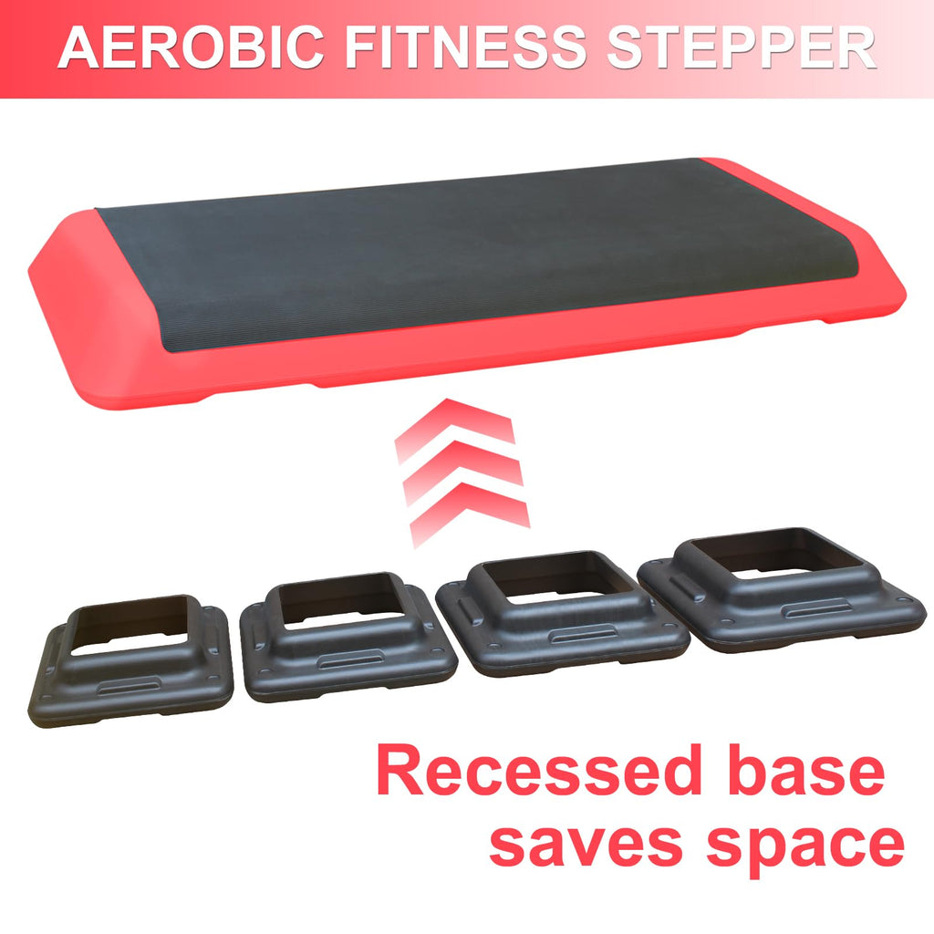 Height Adjustable Aerobic Step Platform with Risers I16794