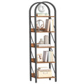 5-Tier Arched Bookshelf with Metal Frame M40370