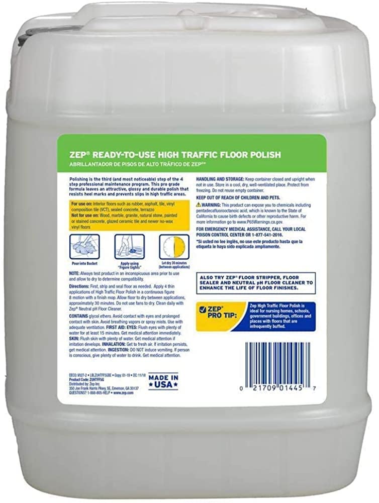 High Traffic Floor Polish 5 Gal U7625
