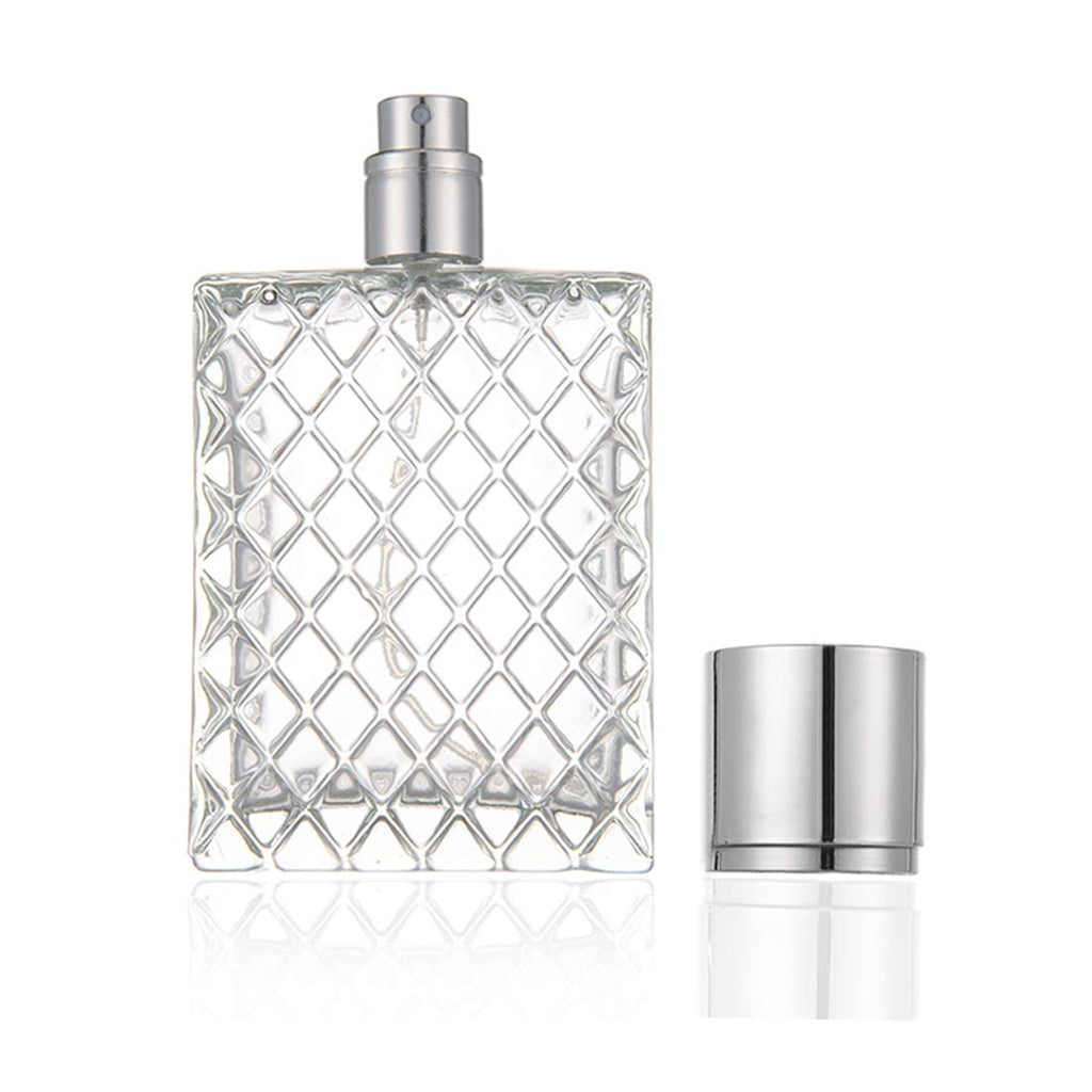 100ml 3.4 oz Refillable Fine Mist Spray Perfume Bottles Clear Glass L985509