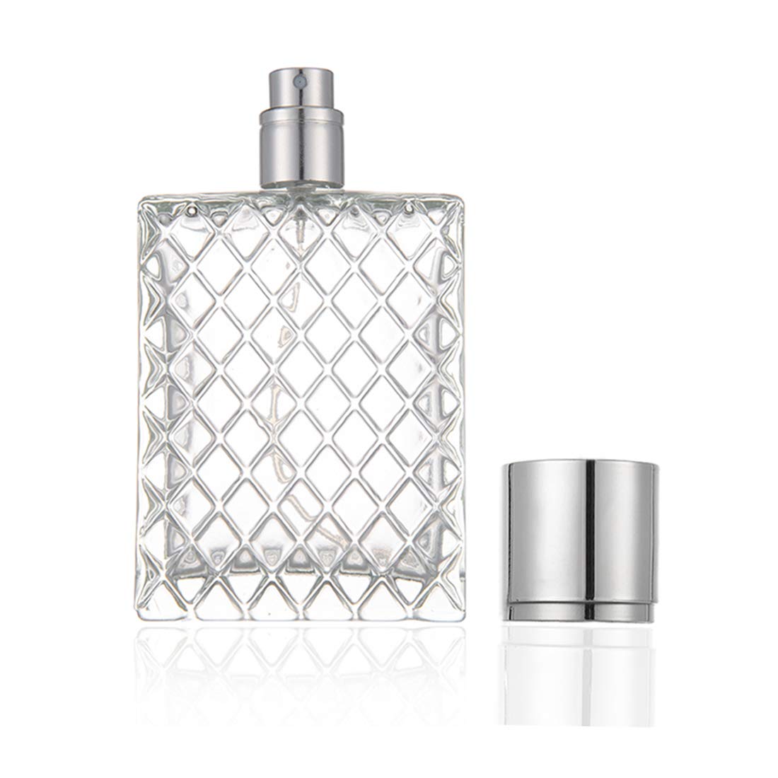 100ml 3.4 oz Refillable Fine Mist Spray Perfume Bottles Clear Glass L985509
