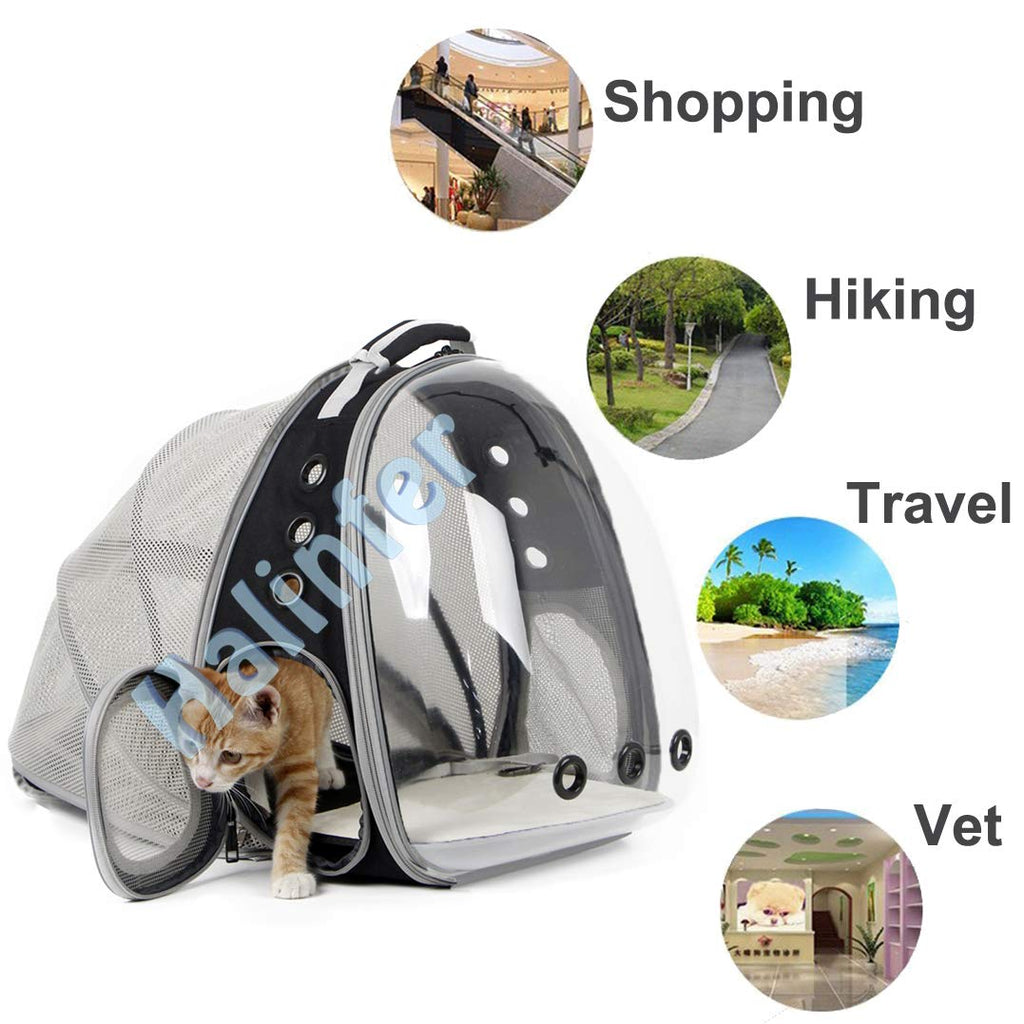 Expandable Cat Backpack Carrier with Bubble Window H2410