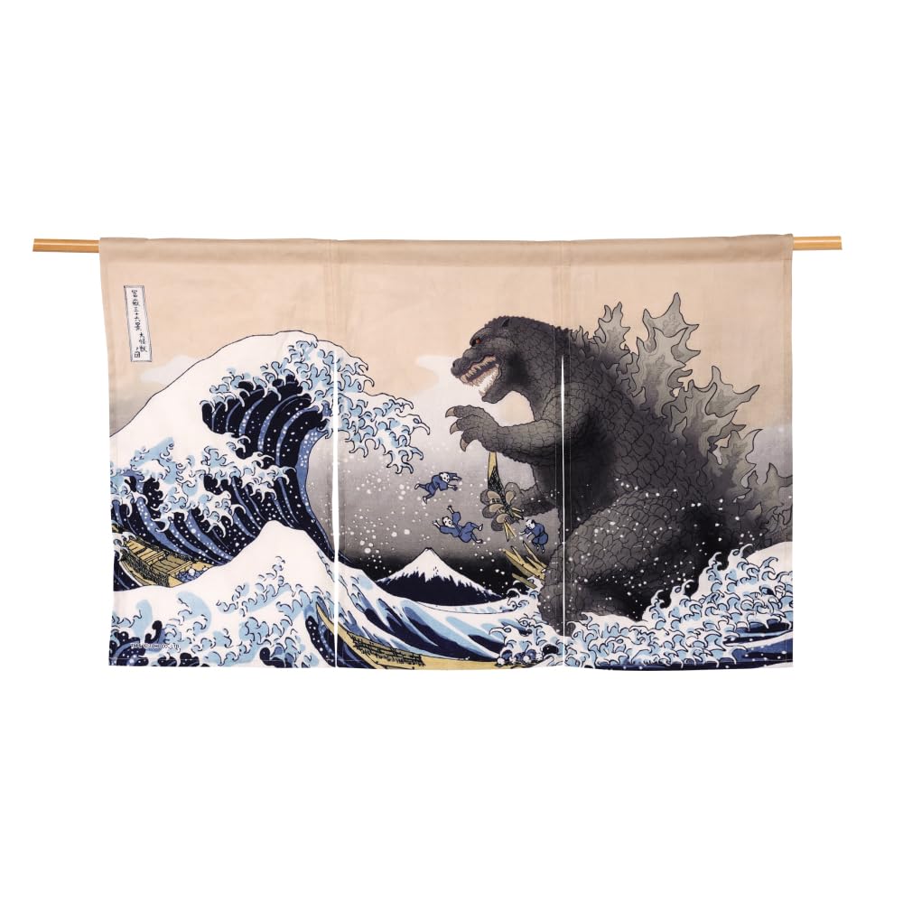 Japanese Noren Curtain Tapestry Ecru J439