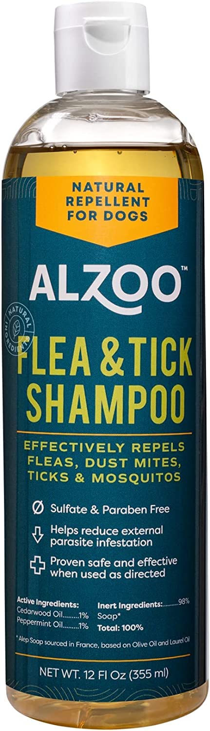 Plant Based Flea and Tick Repellent Dog Shampoo 12 Fl. Oz. H206
