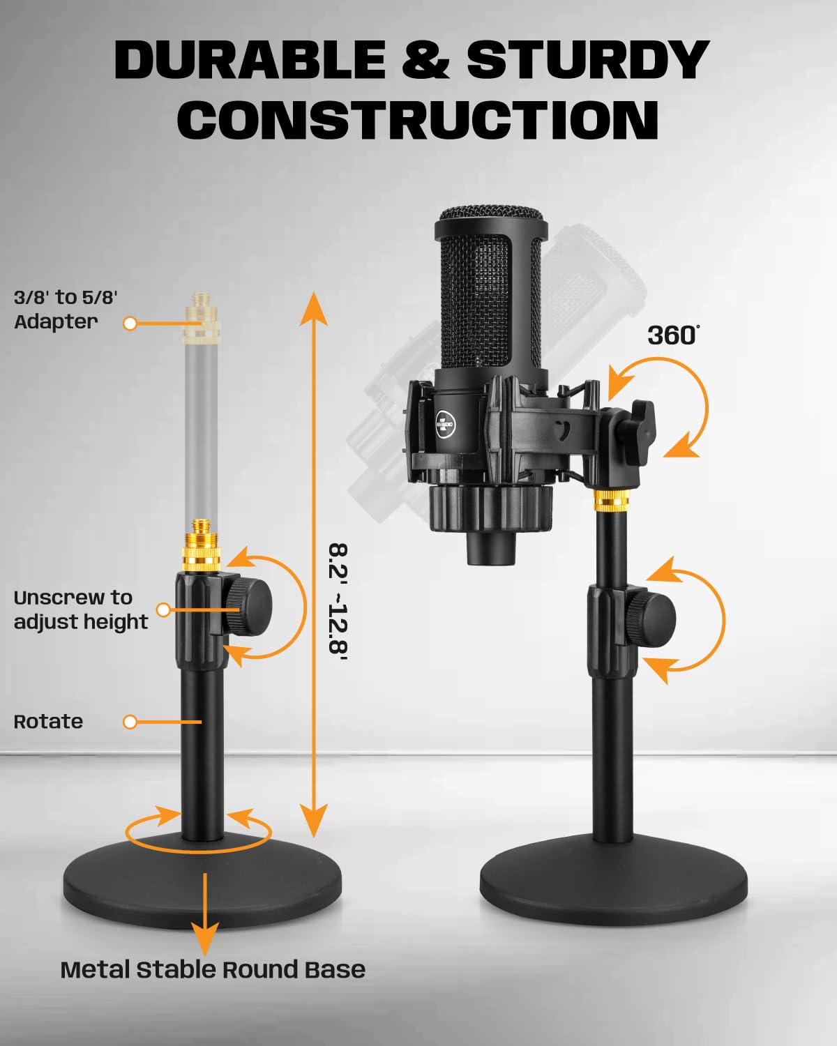 XLR Condenser Microphone with 26mm Large Diaphragm V8942