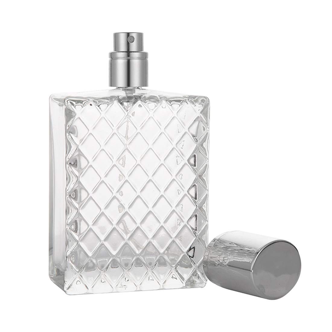 100ml 3.4 oz Refillable Fine Mist Spray Perfume Bottles Clear Glass L985509
