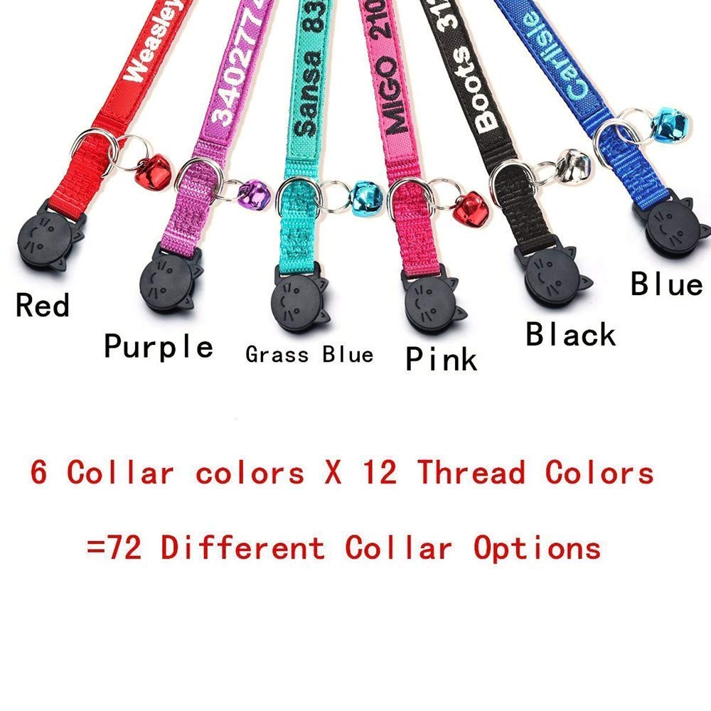 Nylon Cat Collar with Bell F69825