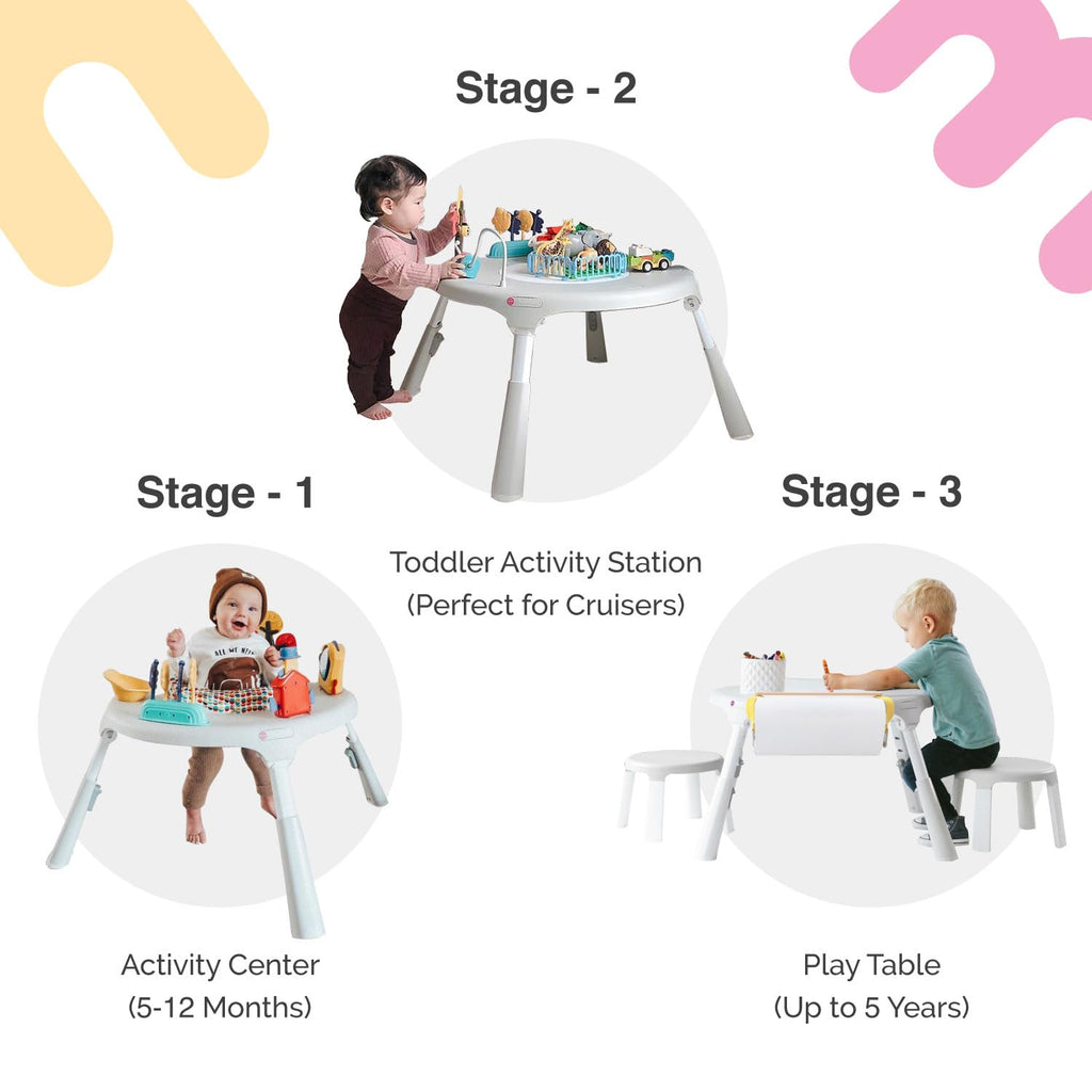 Convertible 3-in-1 Baby Activity Center & Play Table I191158