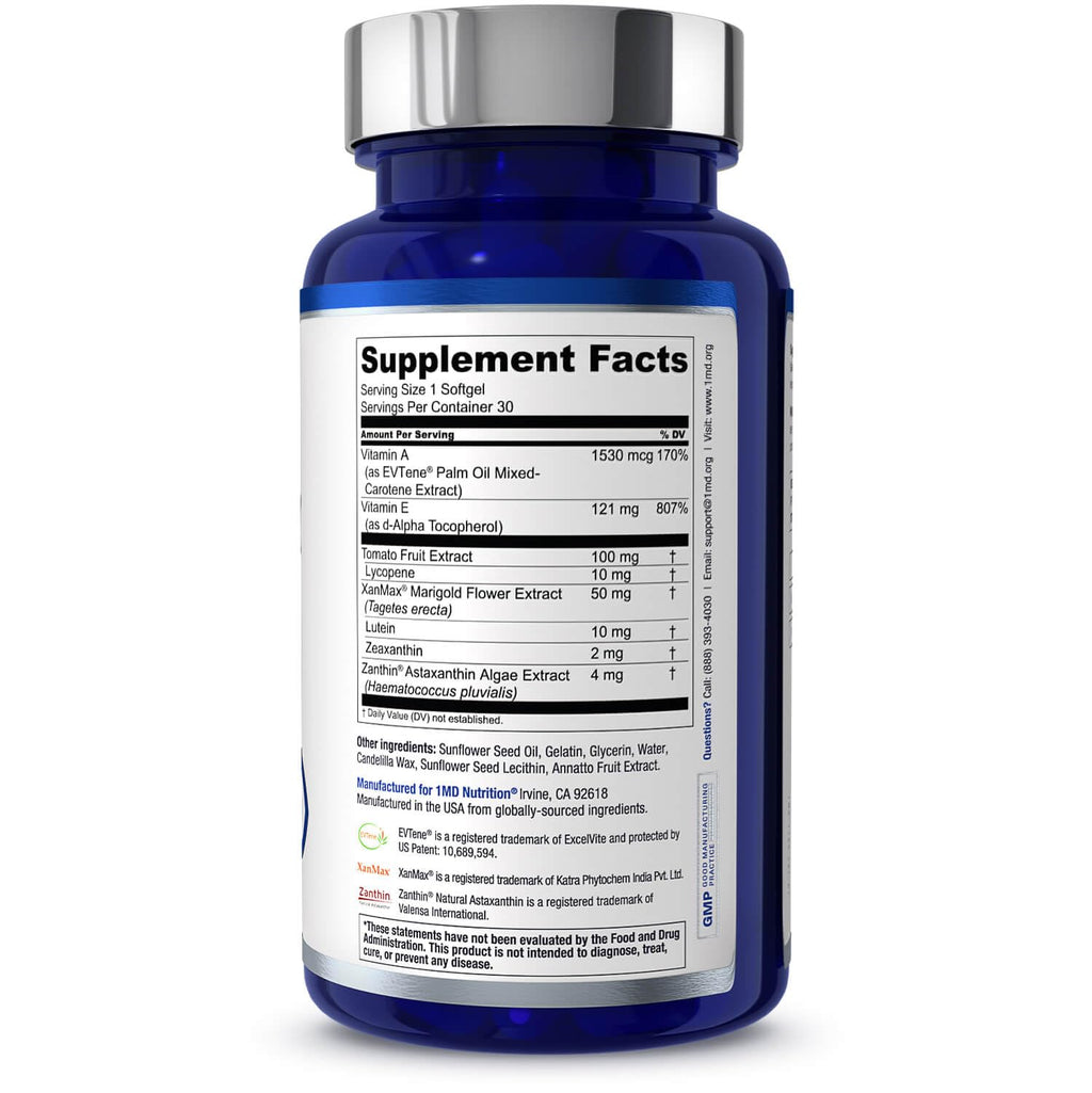 Eye Vitamin Supplement with Lutein & Zeaxanthin 30 Softgels J882