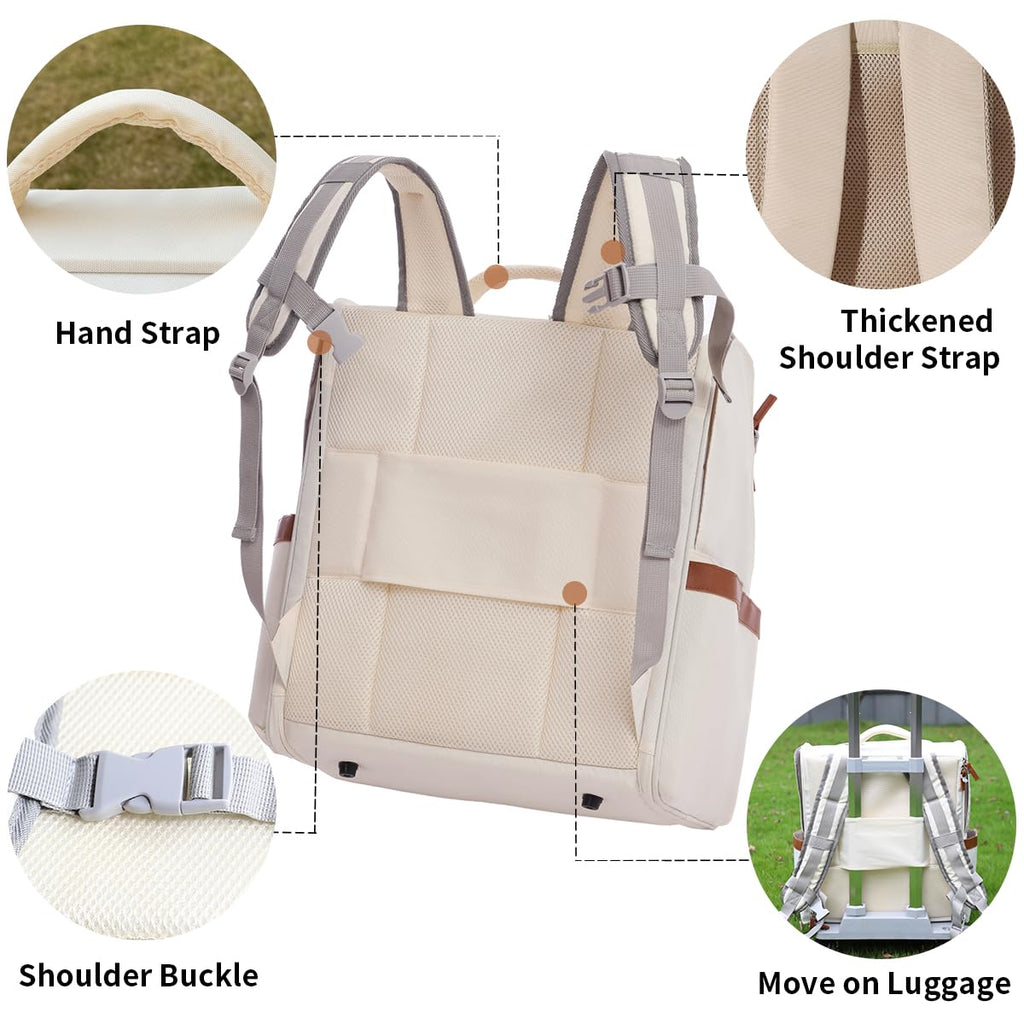 White Breathable Mesh Pet Backpack N5961