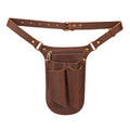 Brown Leather Gardening Tool Belt with 4 Pockets A284548