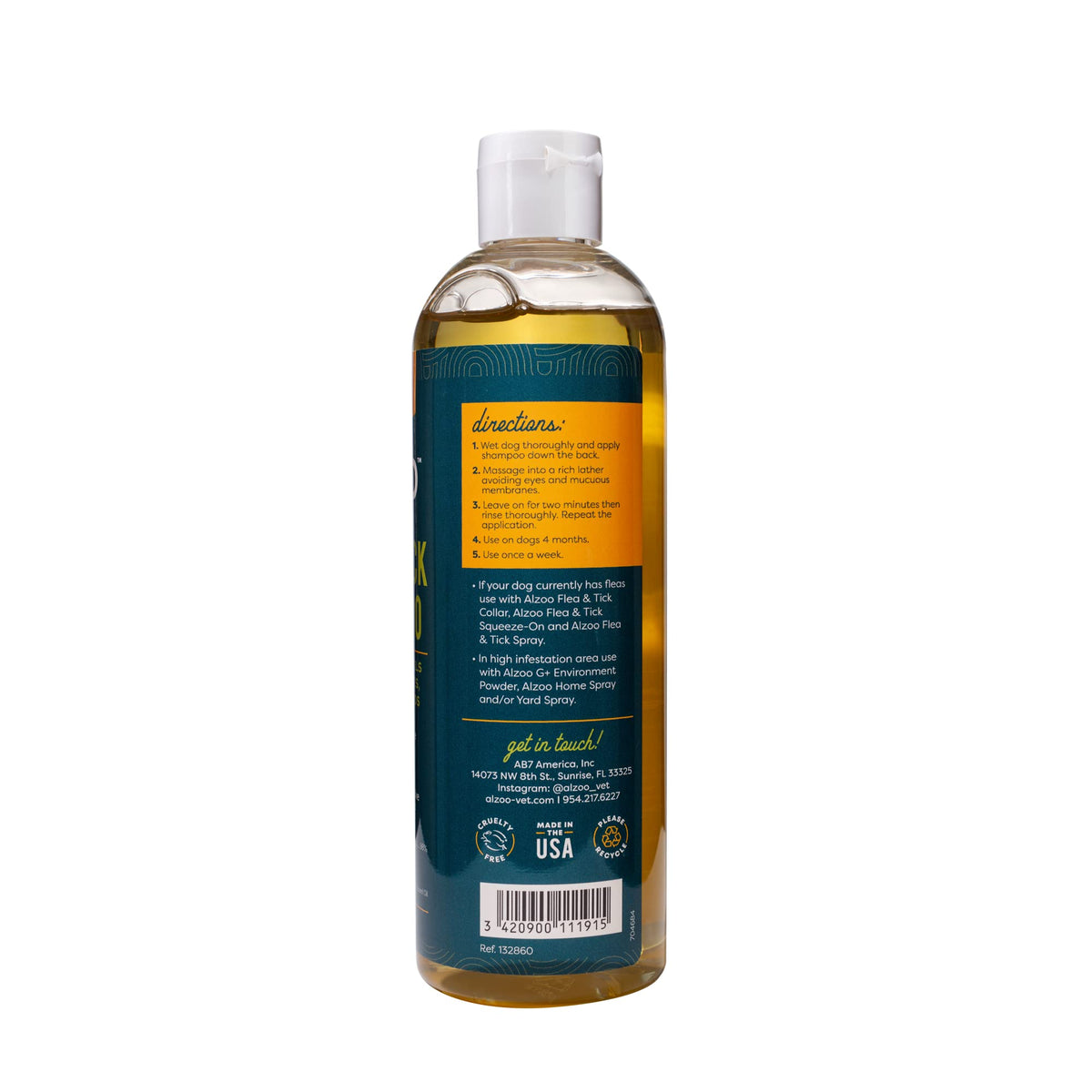Plant Based Flea and Tick Repellent Dog Shampoo 12 Fl. Oz. H206