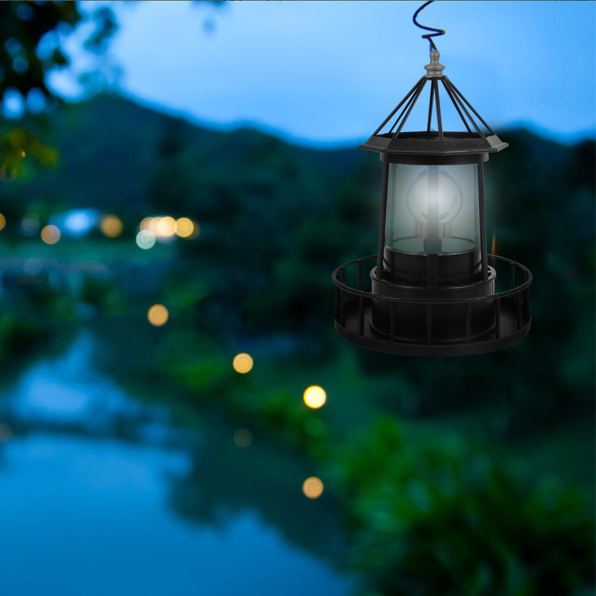Solar Lighthouse Lamp W28076