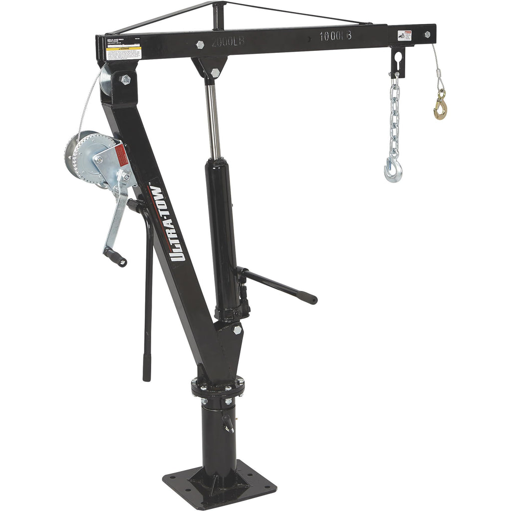 Hydraulic Pickup Truck Crane with Hand Winch 2000-Lb. Capacity U45220