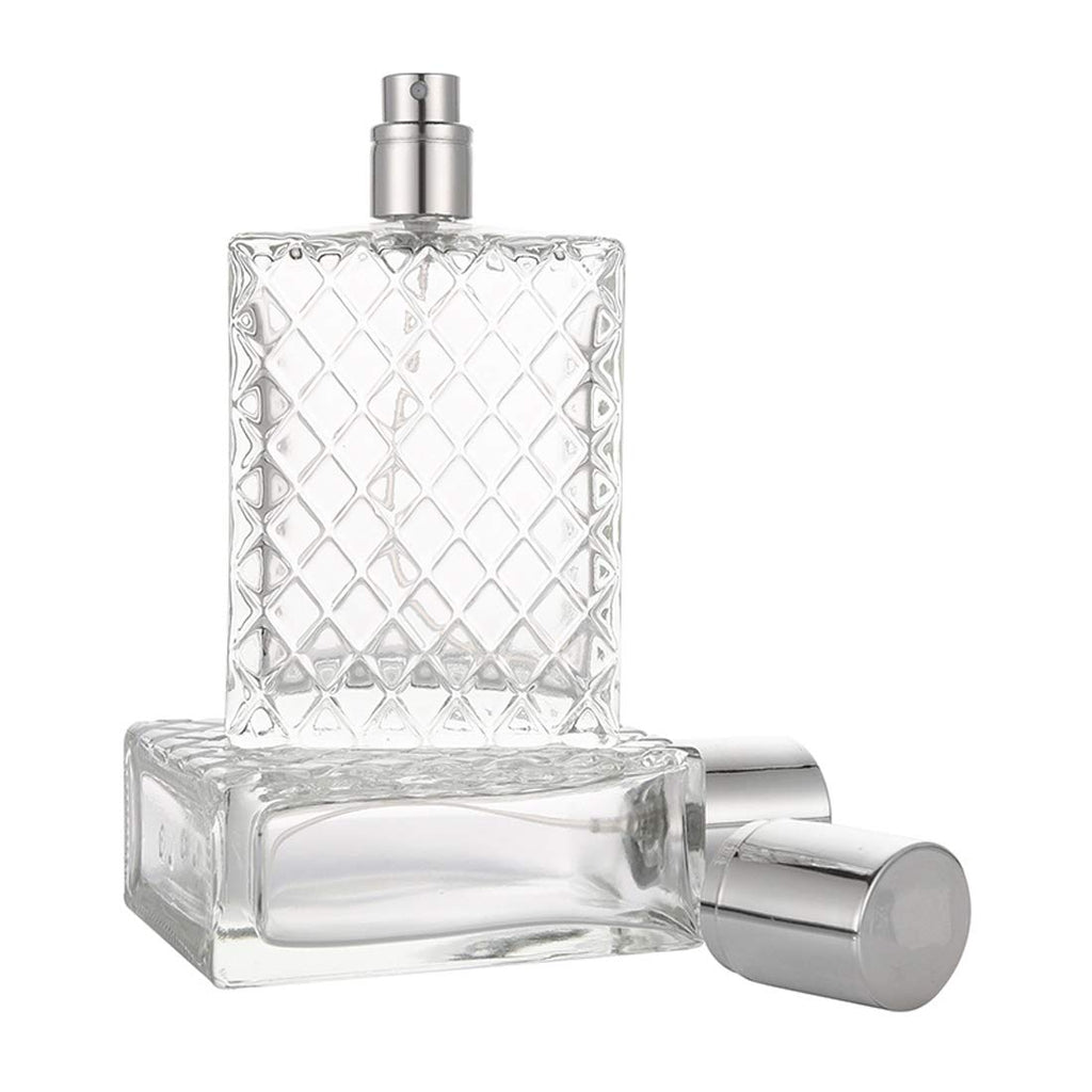 100ml 3.4 oz Refillable Fine Mist Spray Perfume Bottles Clear Glass L985509