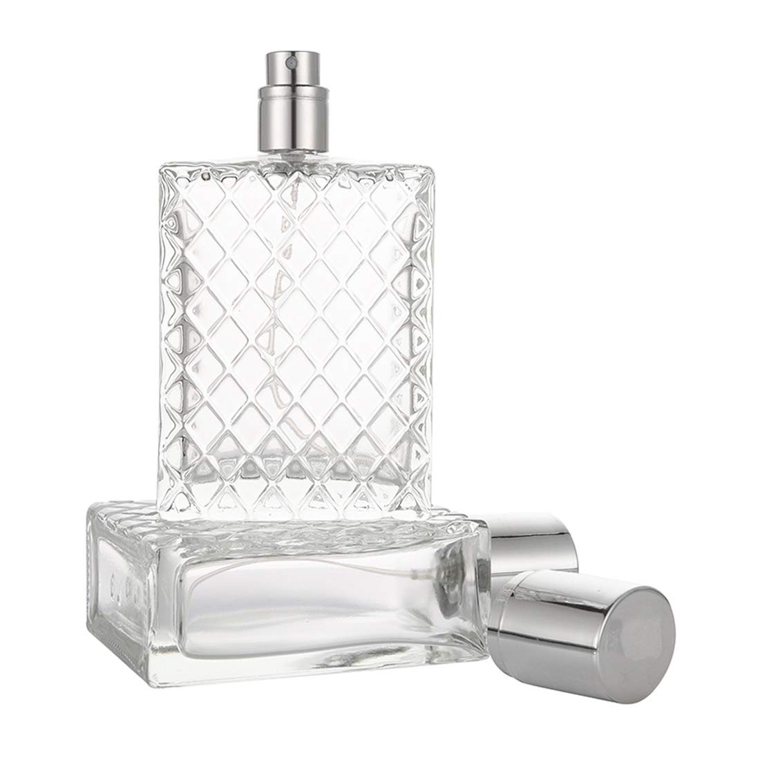 100ml 3.4 oz Refillable Fine Mist Spray Perfume Bottles Clear Glass L985509