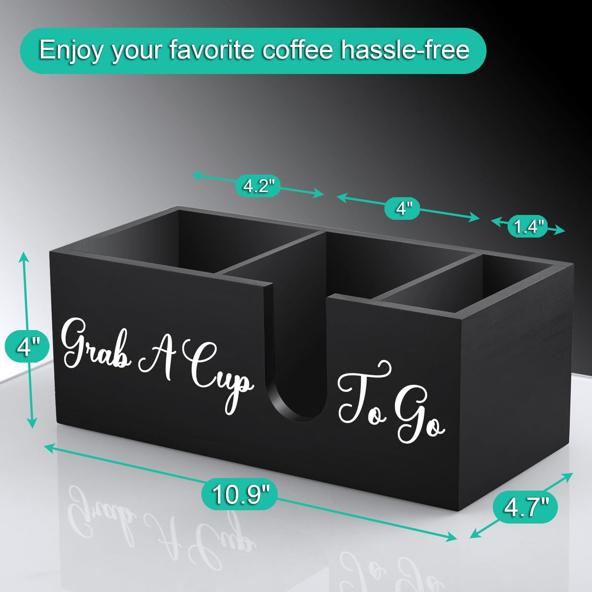 Wood Coffee Cup Holder for Countertop N390642