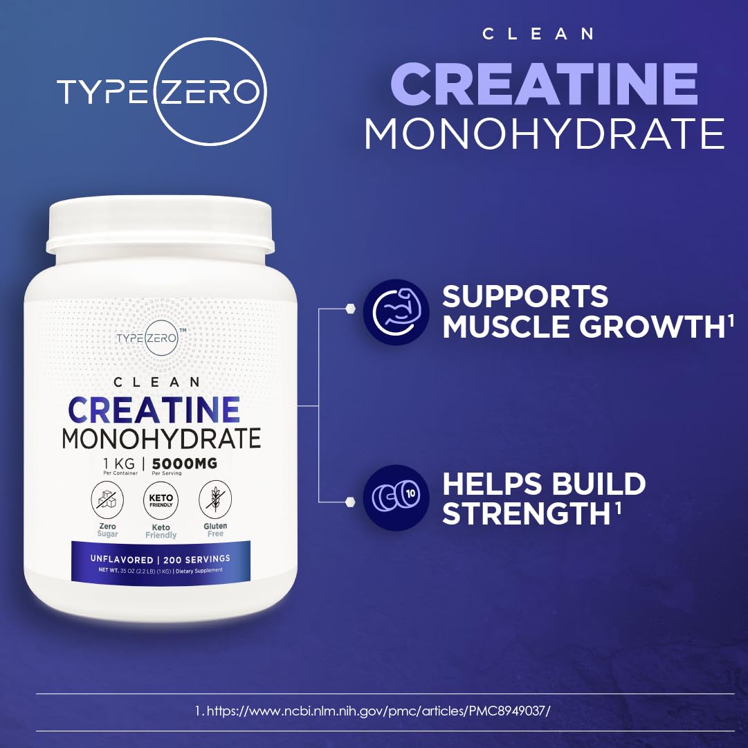 Unflavored Micronized Creatine Monohydrate 1 KG T8543