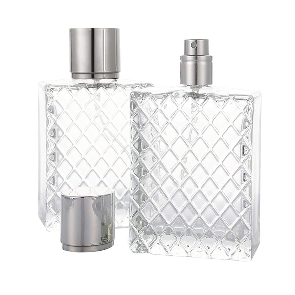 100ml 3.4 oz Refillable Fine Mist Spray Perfume Bottles Clear Glass L985509