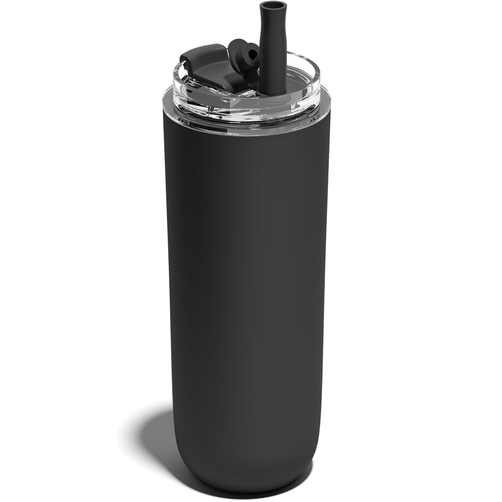 16 oz Insulated Stainless Steel Tumbler with Straw and Lid F8309