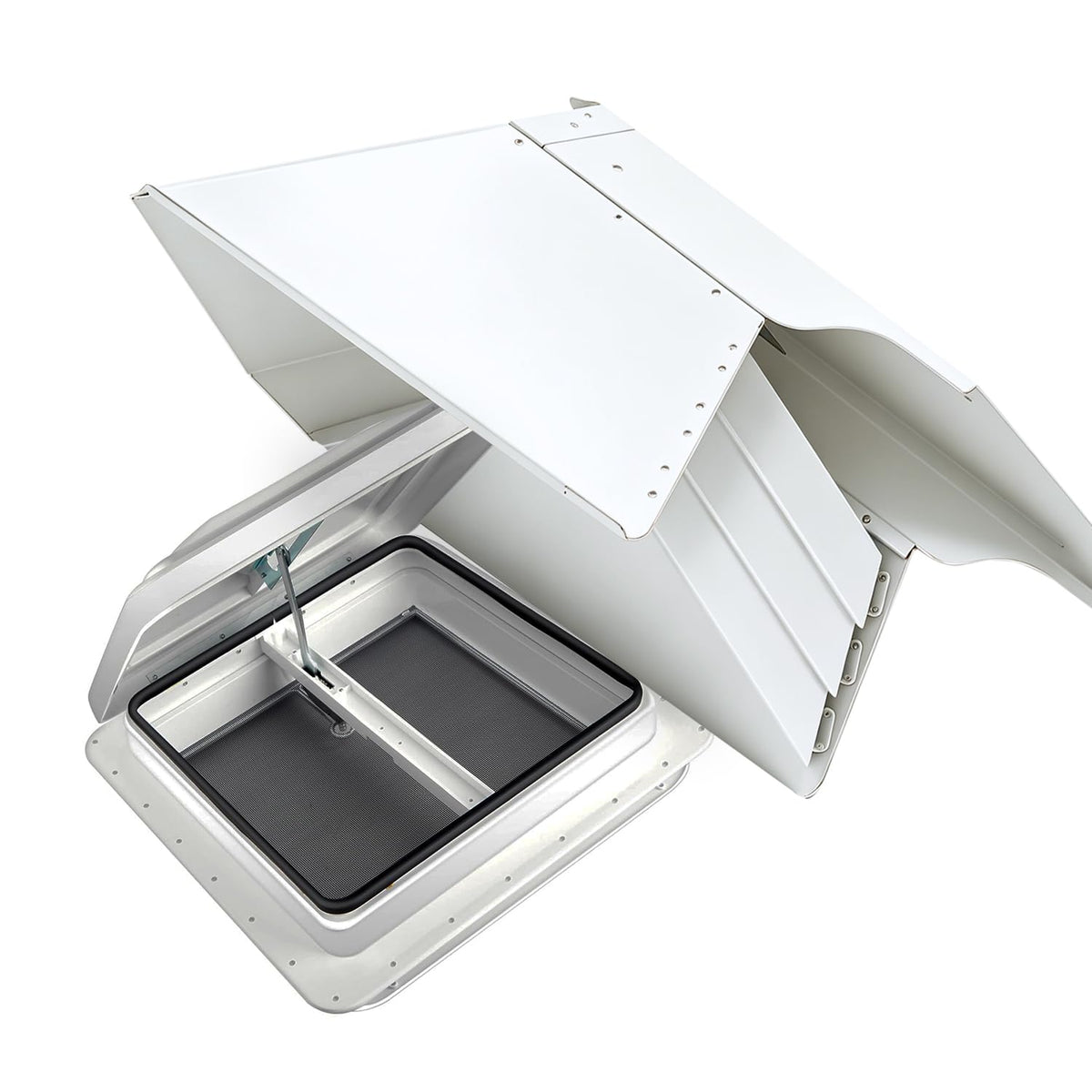 RV Roof Vent Cover, Metal, Rainproof, Universal Fit Q5691