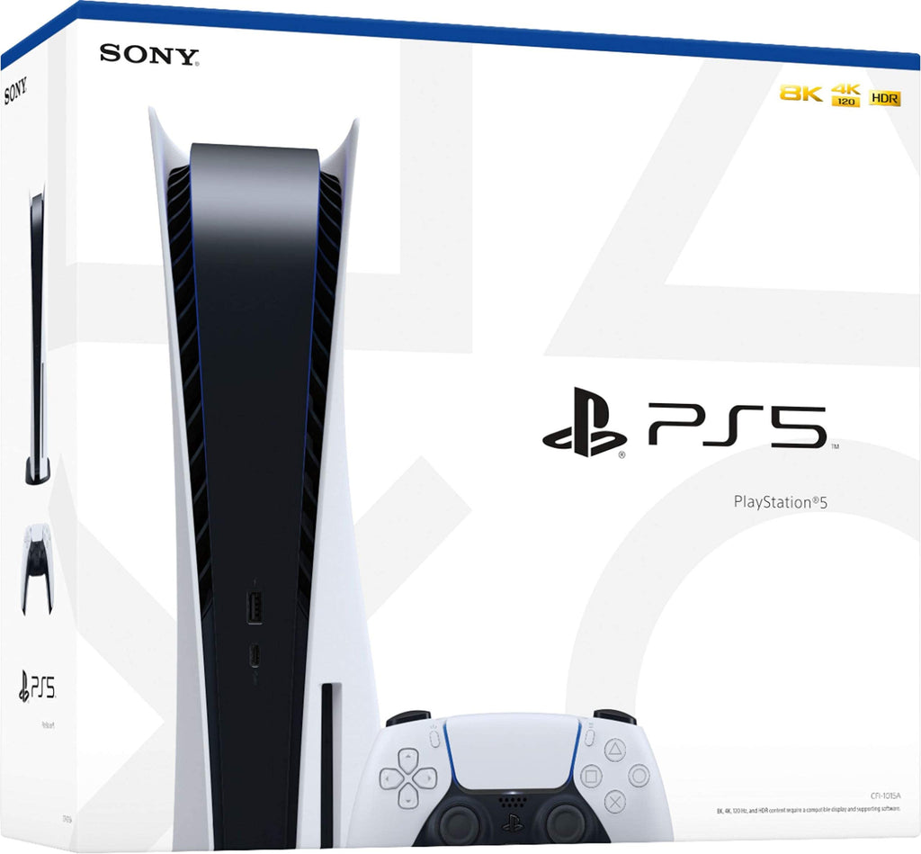 PS5 Disc Edition Gaming Console System Bundle with Extra Dualsense Controller and Media Remote D976644