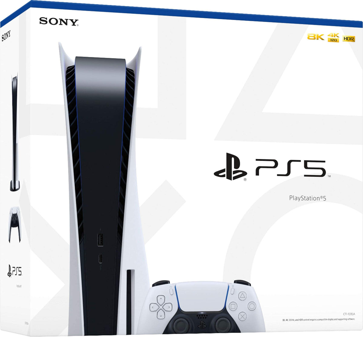 PS5 Disc Edition Gaming Console System Bundle with Extra Dualsense Controller and Media Remote D976644