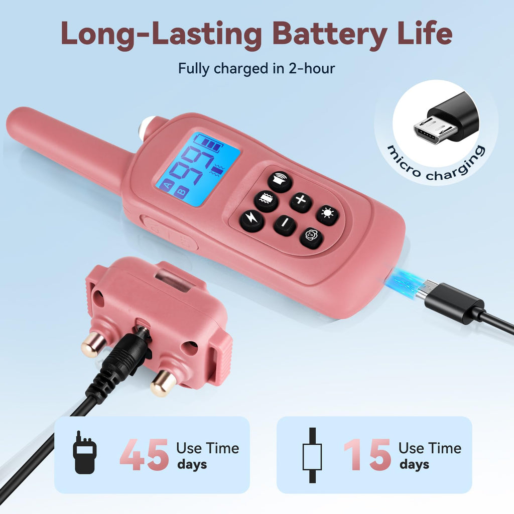 Pink Cat Shock Collar with Remote E8256