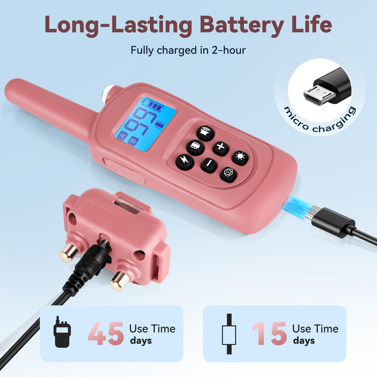 Pink Cat Shock Collar with Remote E8256