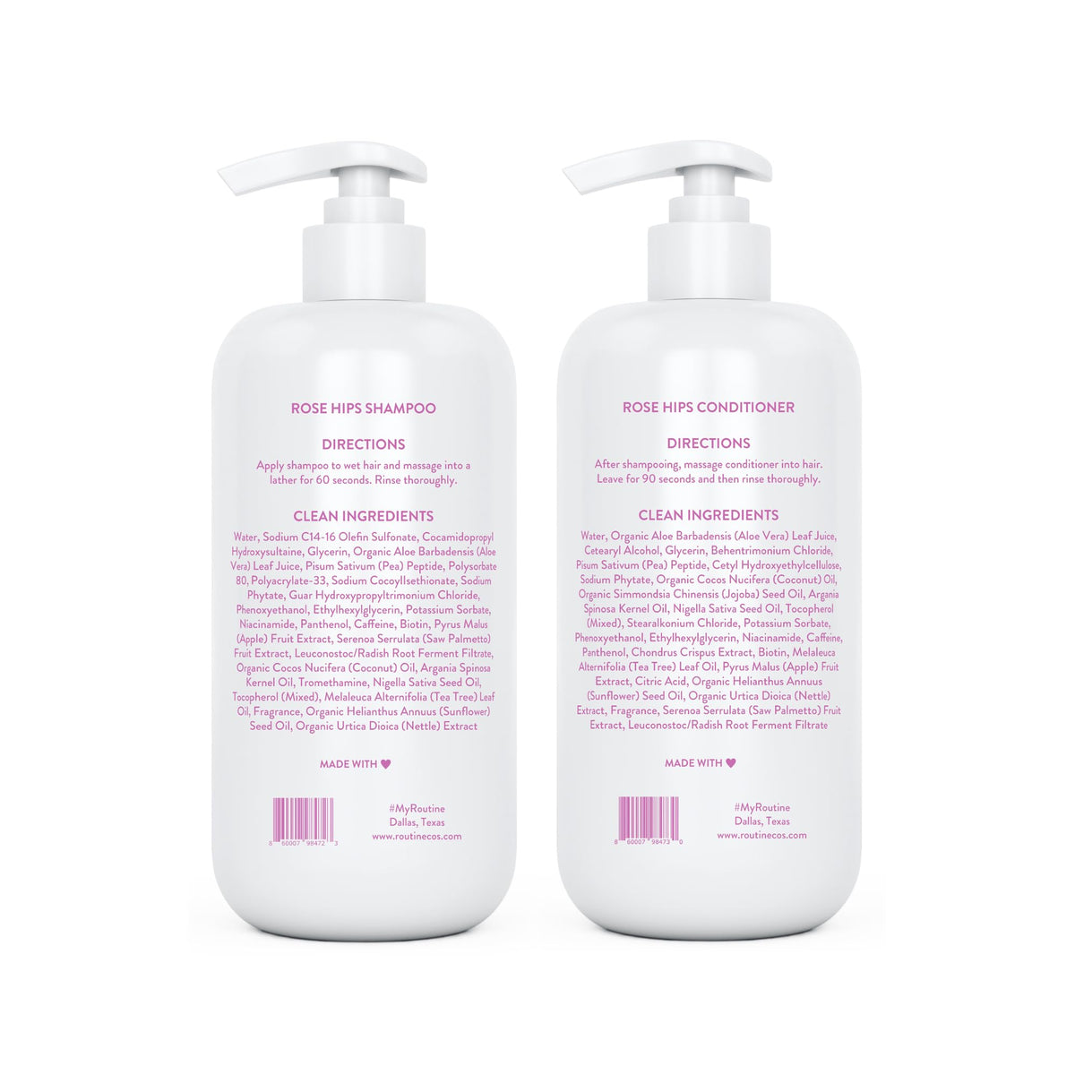 Rose Hips Shampoo and Conditioner Set G780