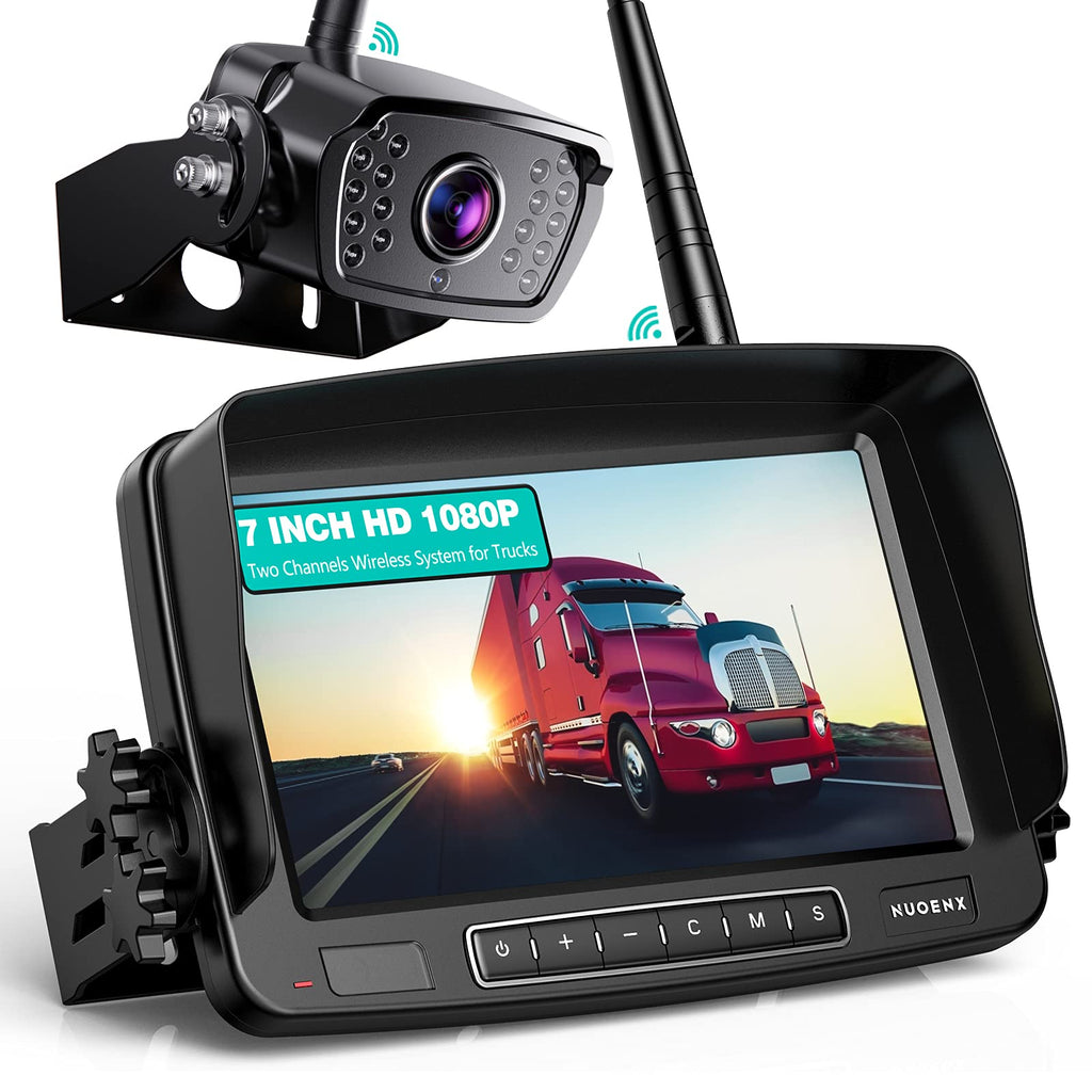 Wireless Backup Camera 7 Inch Monitor Rear View Camera System IP69 Waterproof Night Vision W567